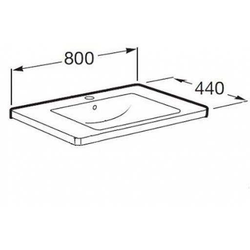 Раковина мебельная Roca The Gap Unik 327470000 белая